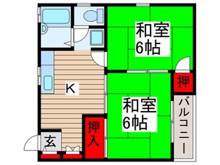 アゼリア・ツインズＢの物件間取画像